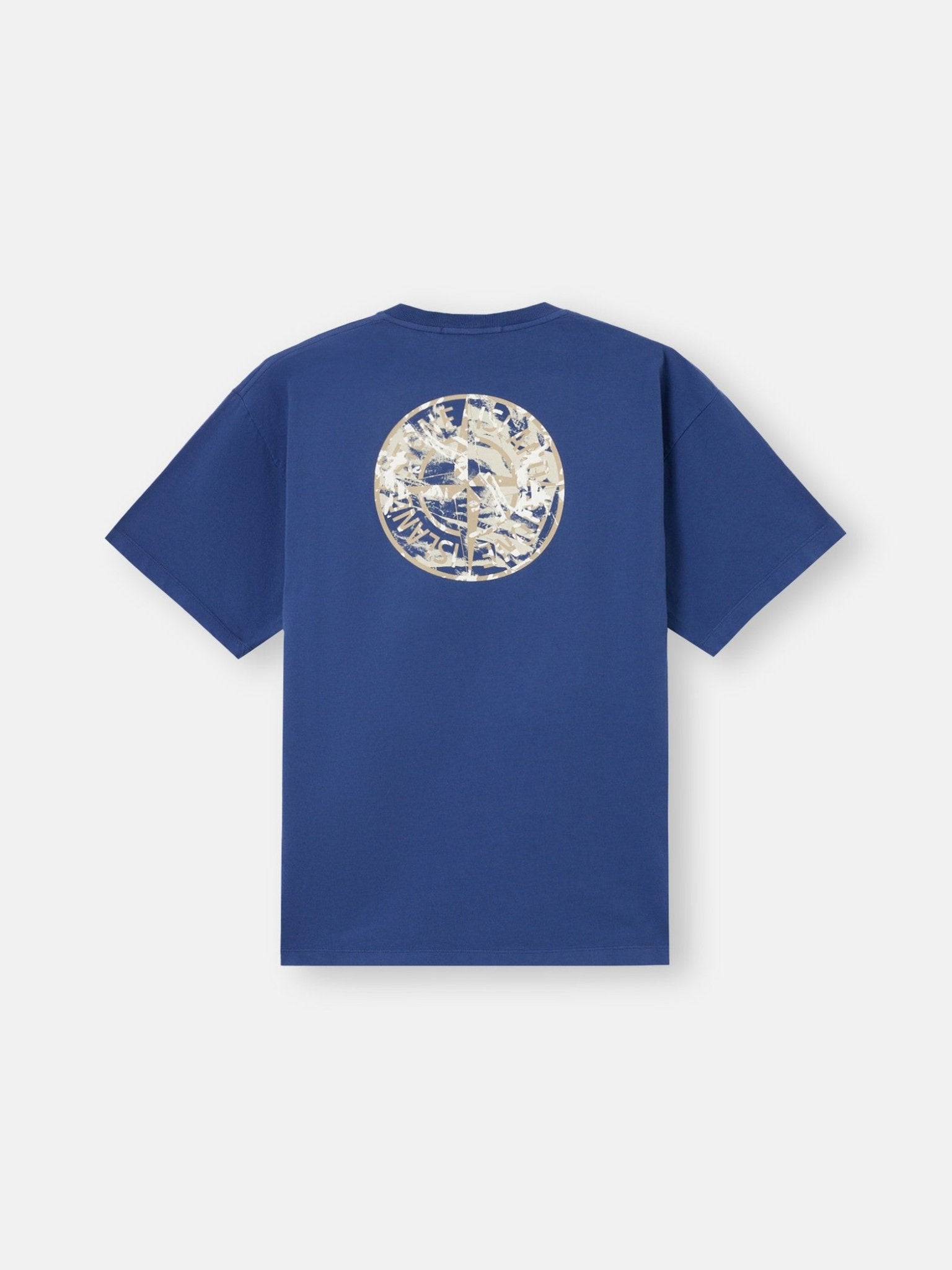 STONE ISLAND - T-shirt à manches courtes avec imprimé Bleu