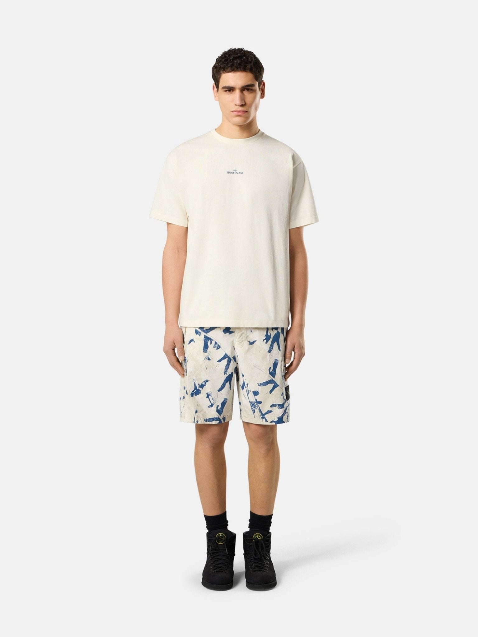 STONE ISLAND - T-shirt à manches courtes Beige