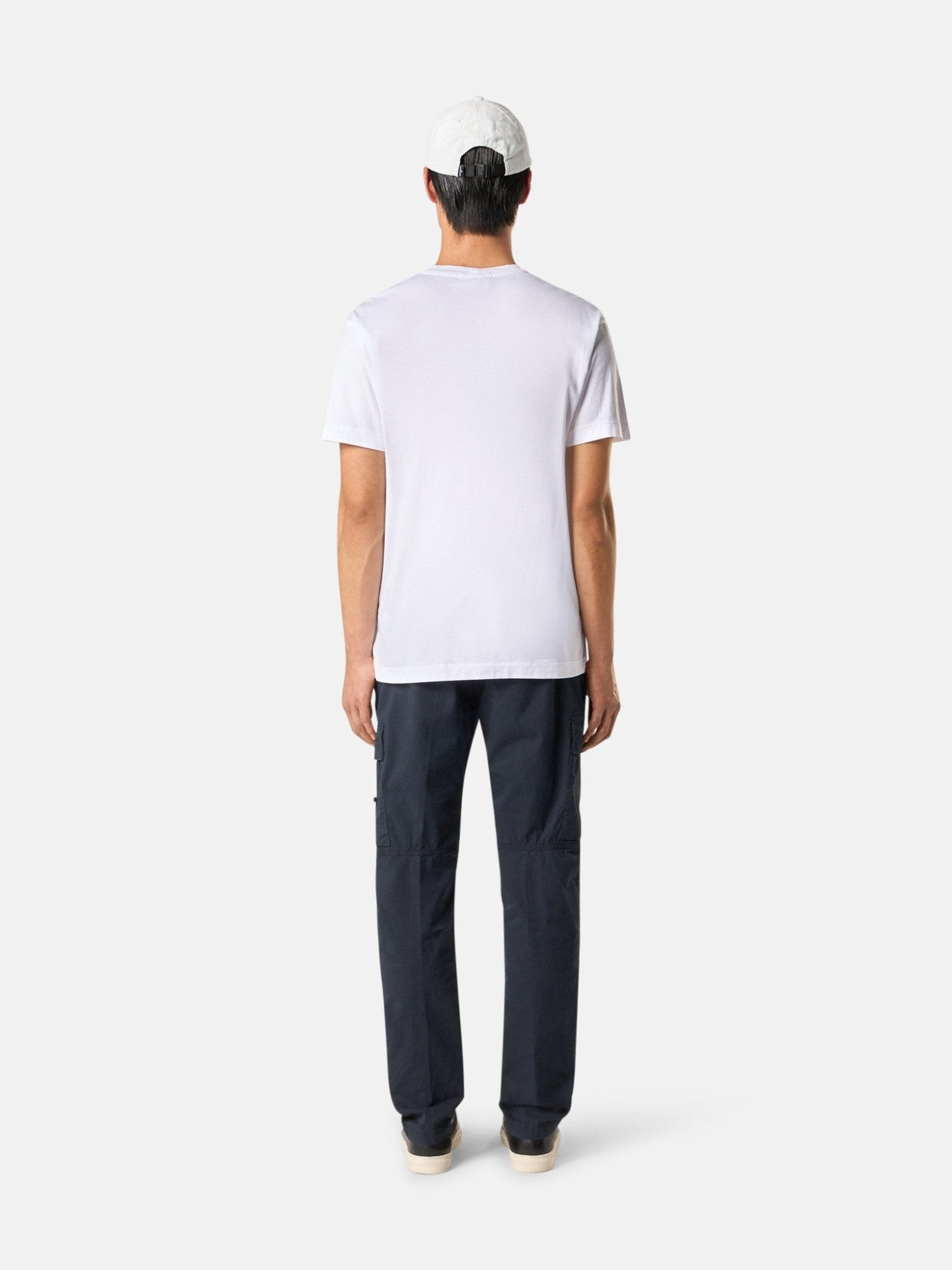 STONE ISLAND - T-shirt coupe slim avec écusson-logo Compass Blanc