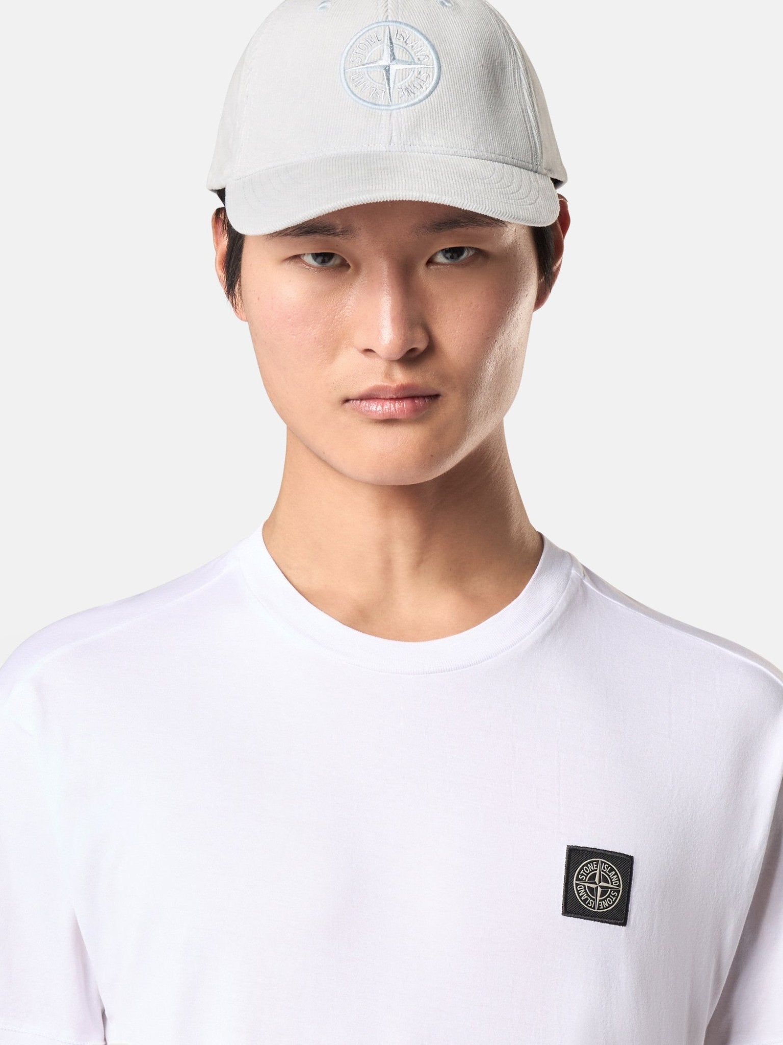 STONE ISLAND - T-shirt coupe slim avec écusson-logo Compass Blanc