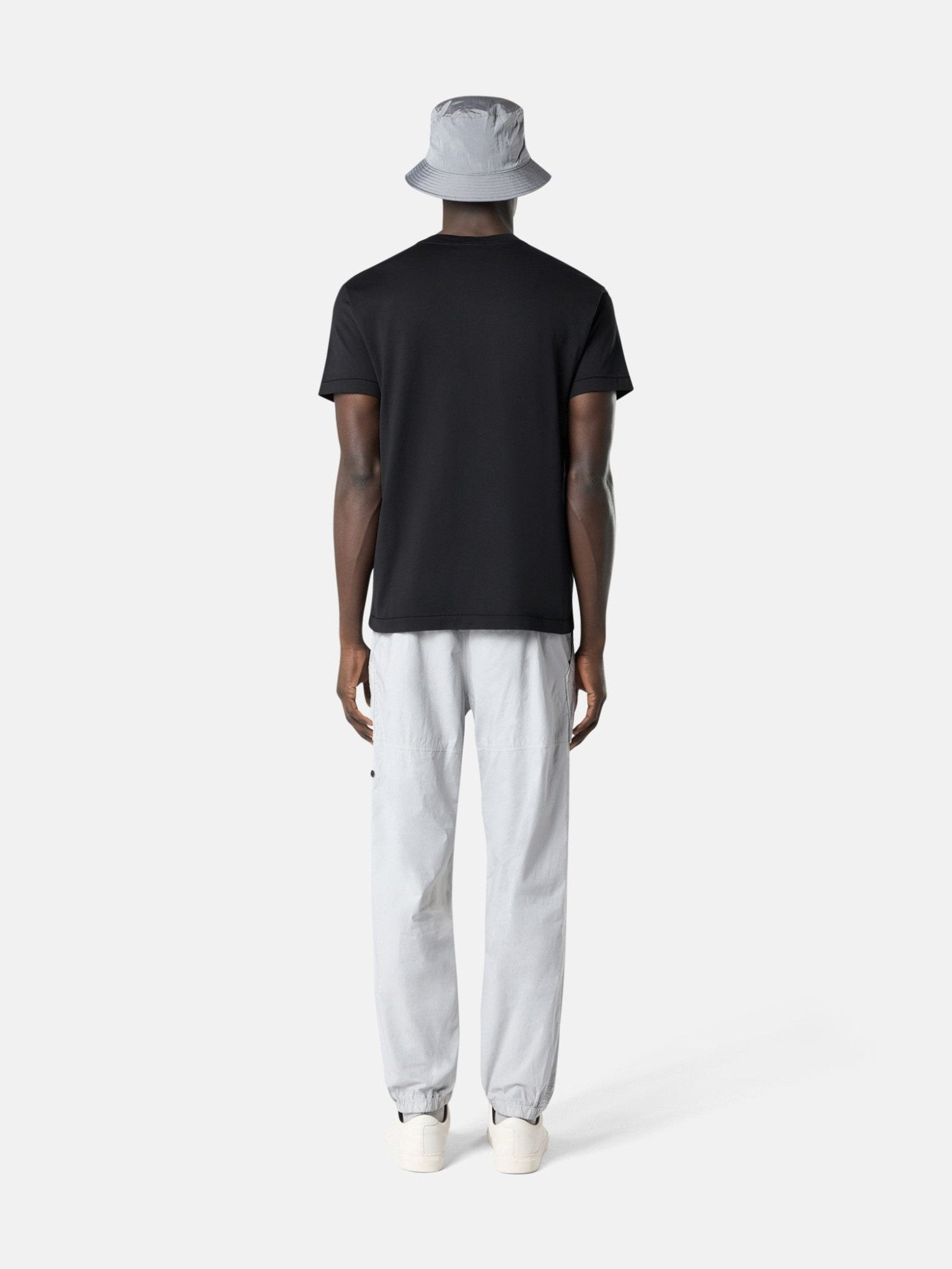 STONE ISLAND - T-shirt coupe slim avec écusson-logo Compass Noir