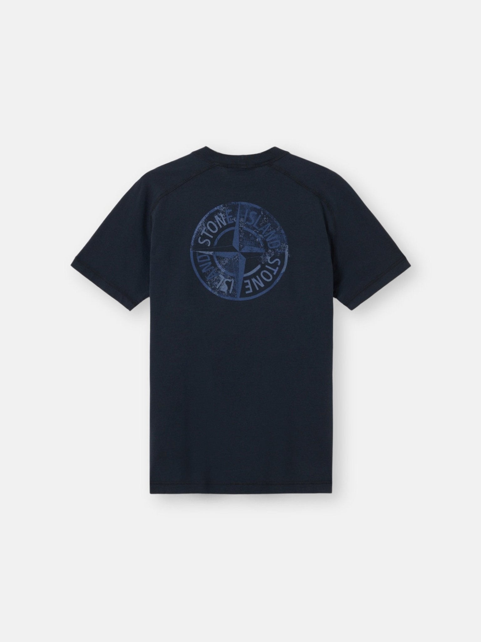 STONE ISLAND - T-shirt coupe slim avec imprimé Bleu marine