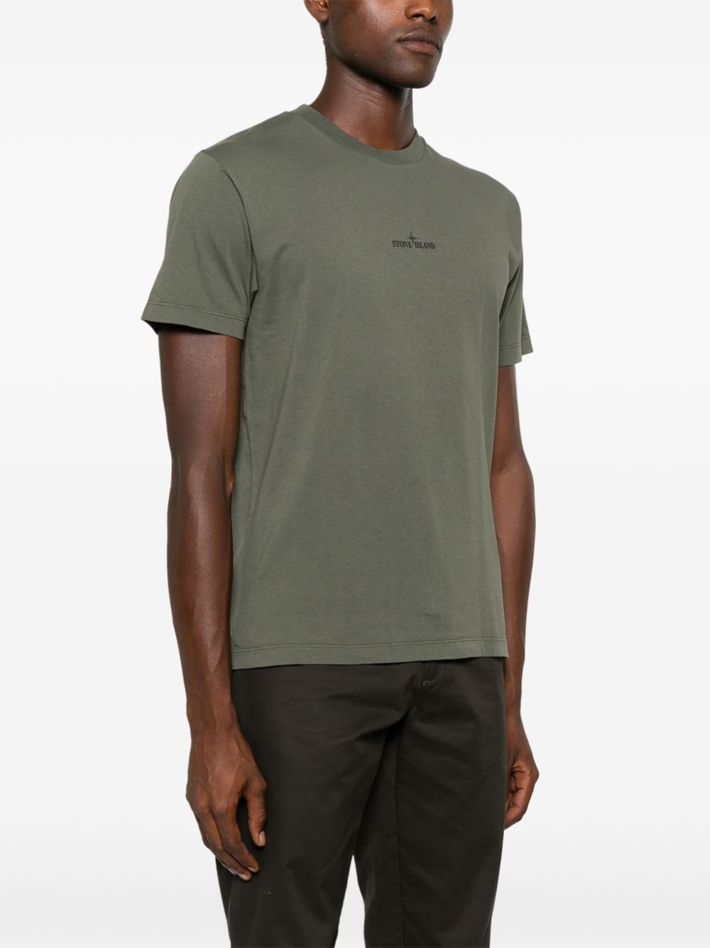 STONE ISLAND - T-shirt kaki