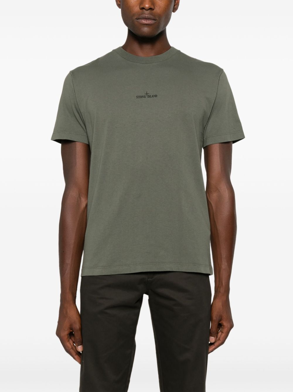 STONE ISLAND - T-shirt kaki