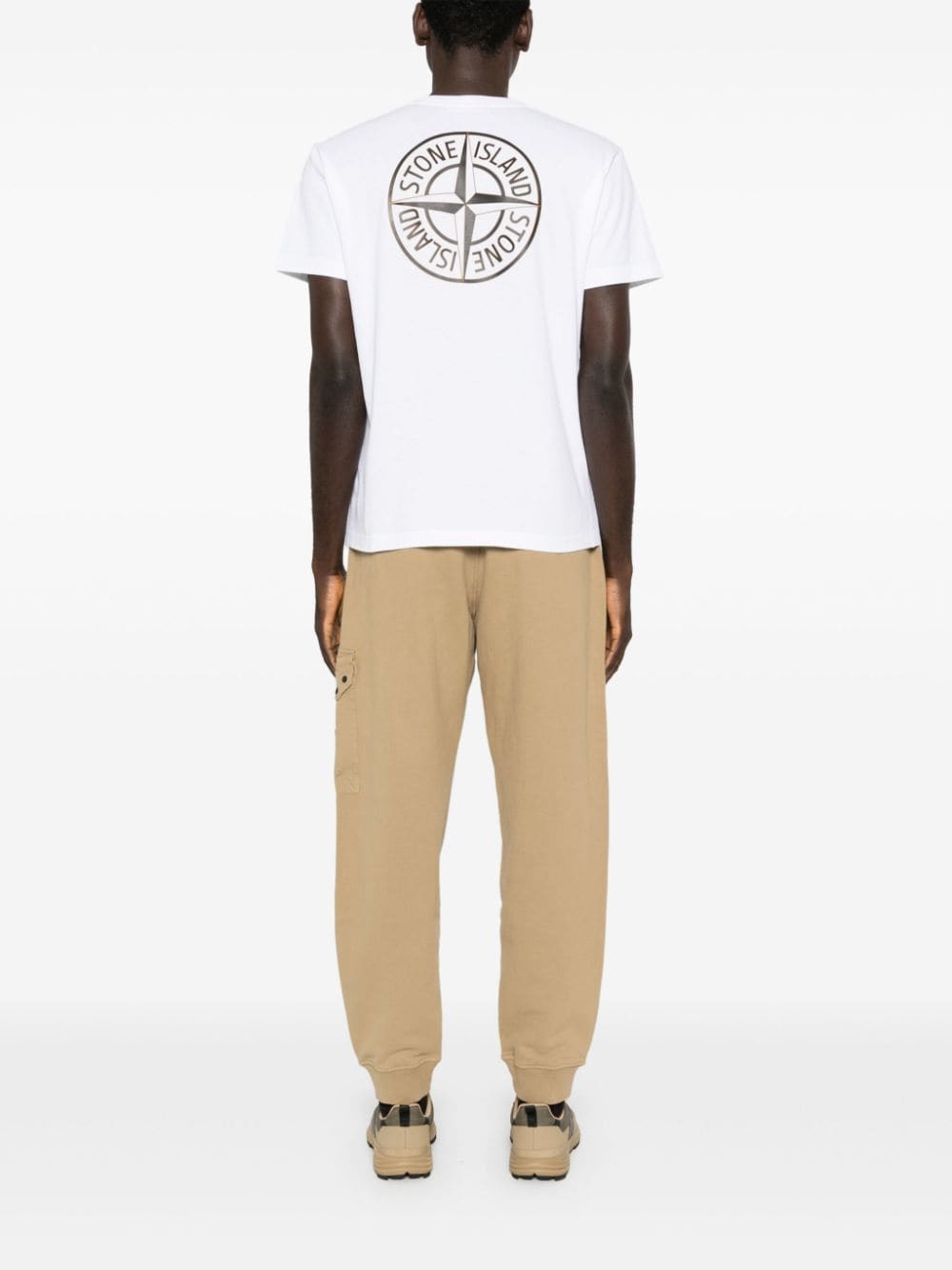 Stone Island - T Shirt white à logo