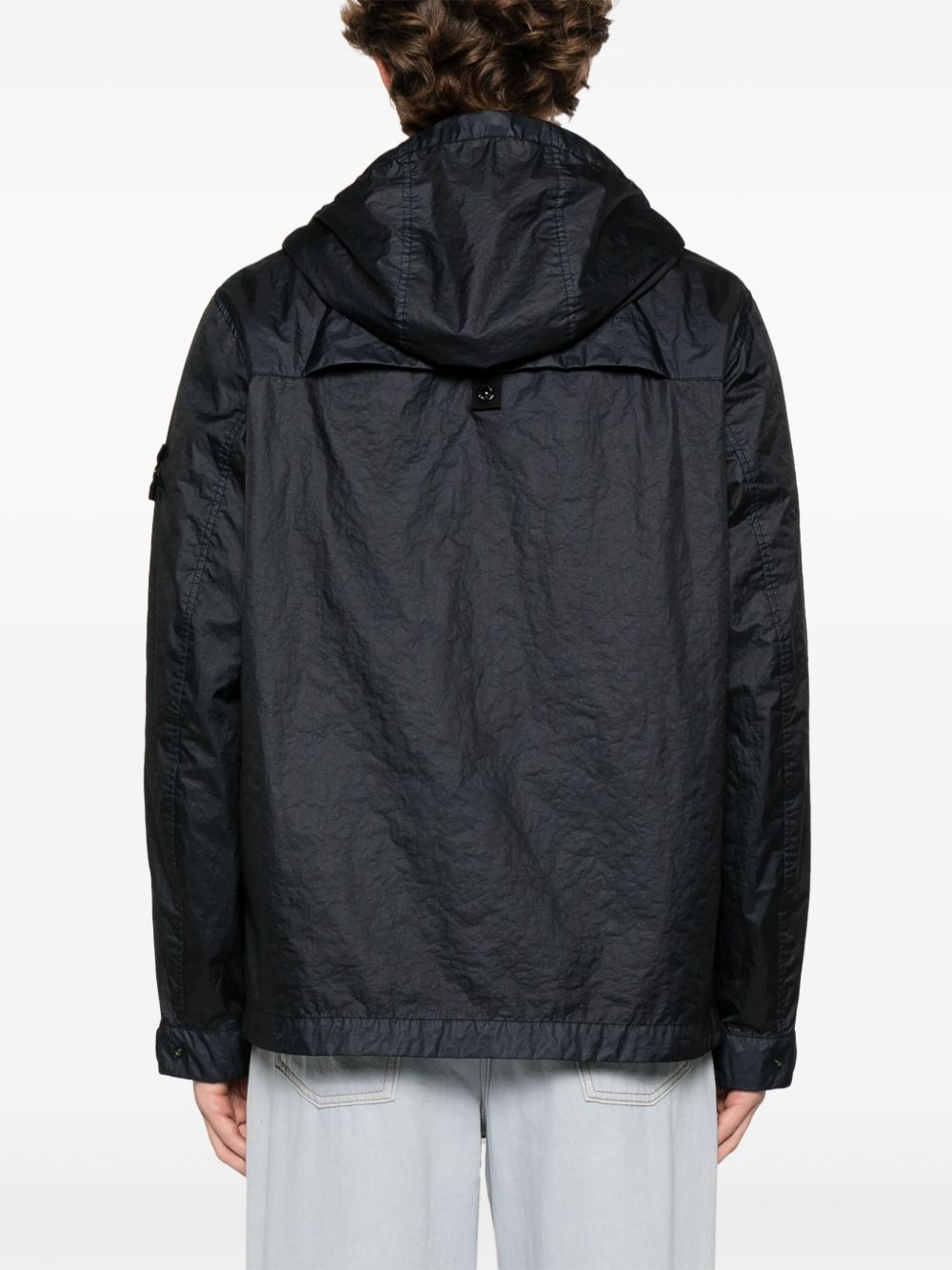 STONE ISLAND - veste matelassée à patch Compass bleu marine