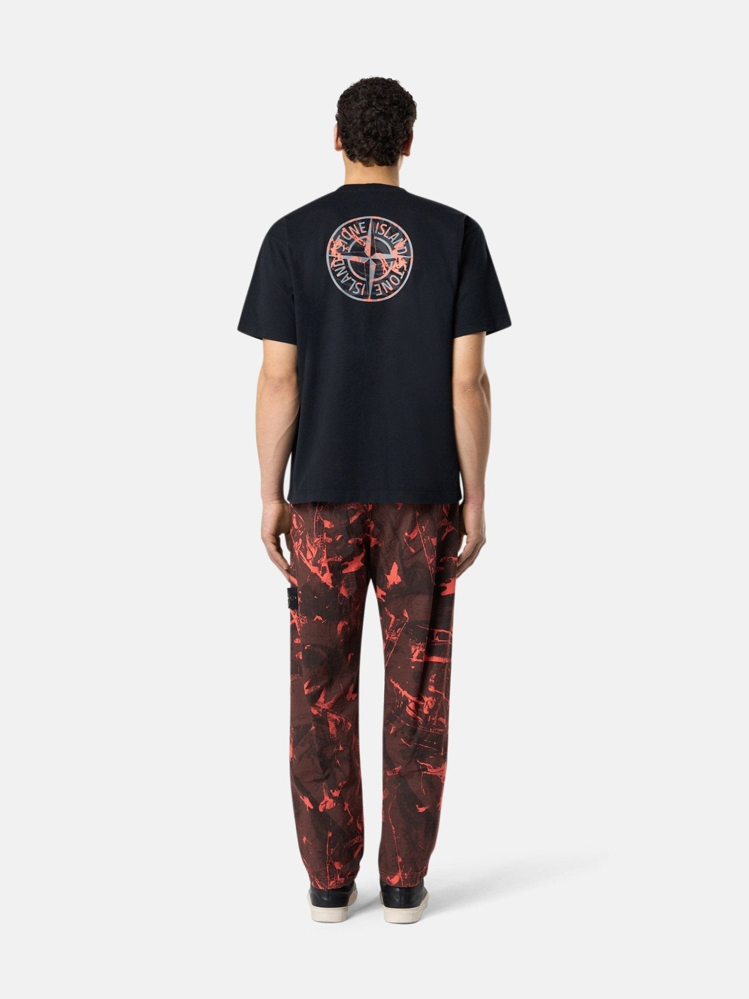 T-shirt à manches courtes avec imprimé Noir