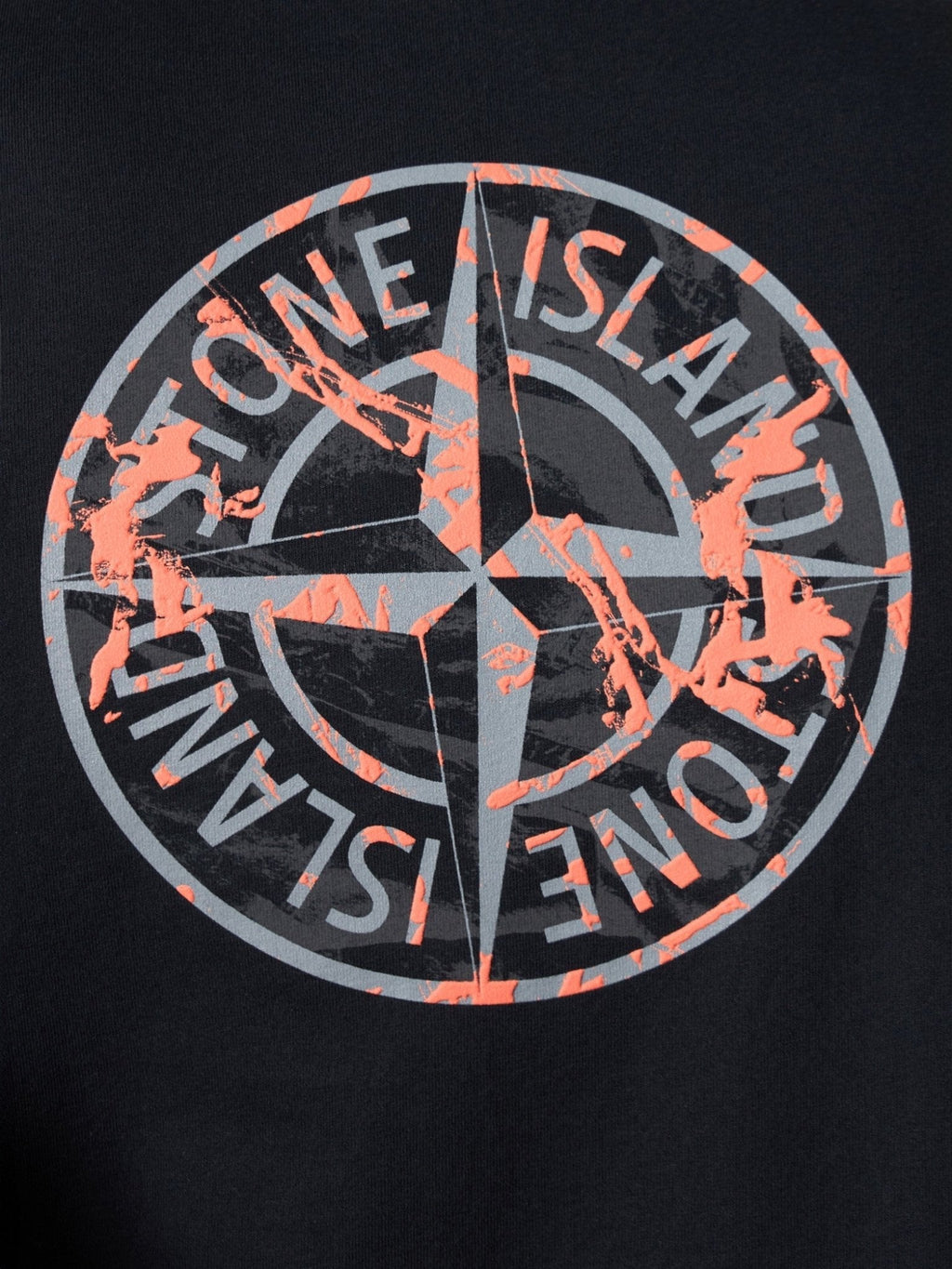 T-shirt à manches courtes avec imprimé Noir