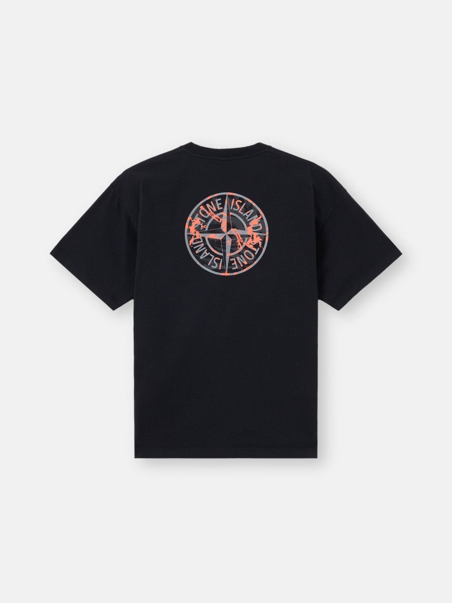 T-shirt à manches courtes avec imprimé Noir